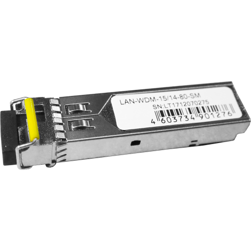 Модуль SFP WDM 1.25G, 1550nm / 1490nm, 80 km, LC, DDM, Cisco
